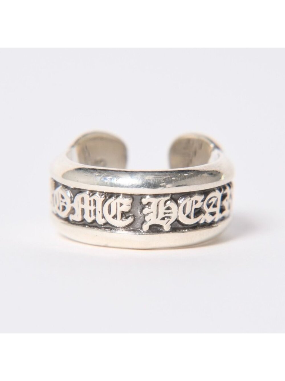 Chrome Hearts SM Scroll Label Small 925 Sterling Silver